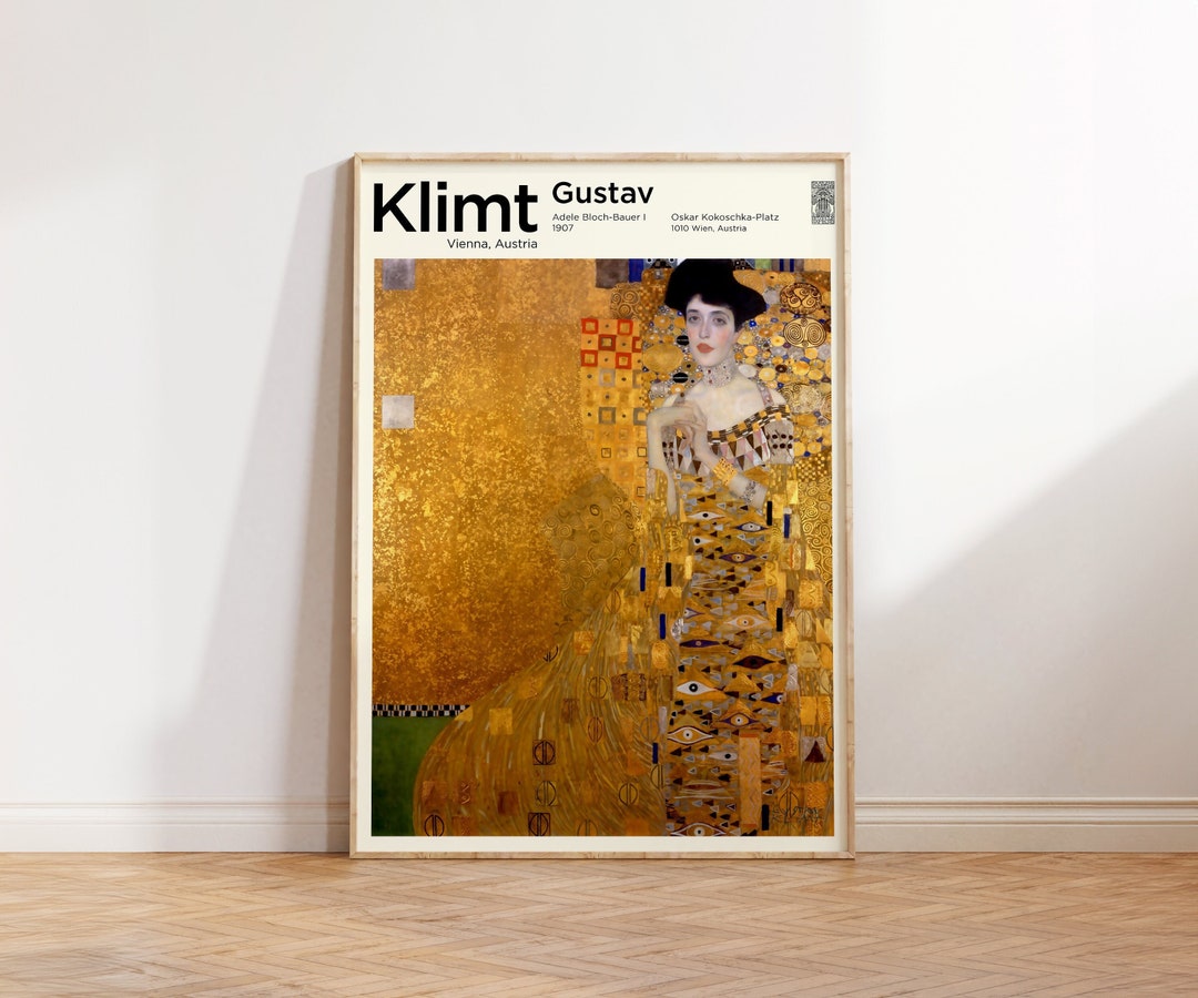 Gustav Klimt Print - Adele Bloch-bauer - Gold Wall Art for Living Room ...