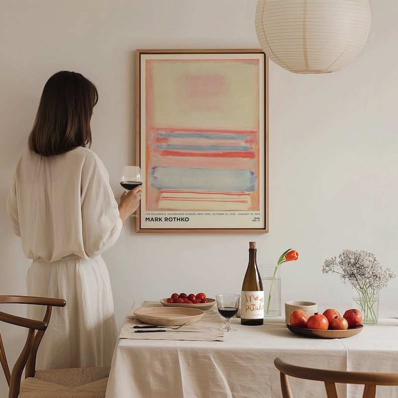 Mark Rothko Pastels Mark Rothko Print - Pastel Soft Painting Large Abstract Wall Art for ...