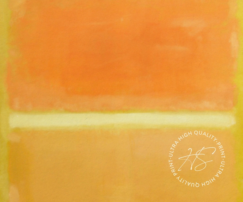 Mark Rothko Print - Yellow Orange Painting Large Abstract Wall Art for ...