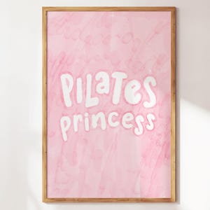 In My Pilates Era print - schattige pilates kunst aan de muur - esthetische pilates studio decor - leuk cadeau voor liefhebbers van pilates en leraren - pilates poster