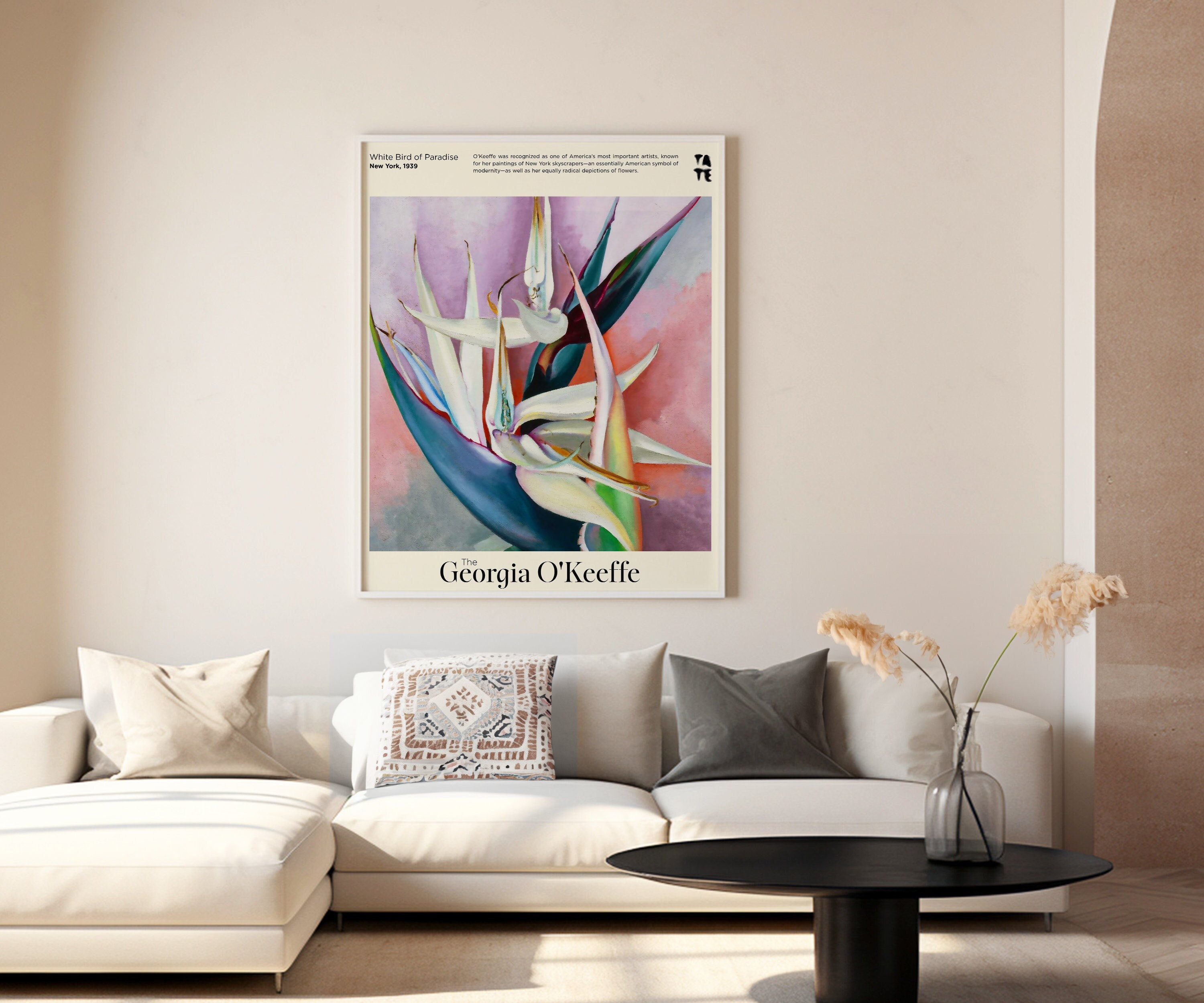 Georgia O'keeffe Print - White Bird of Paradise Print - Botanical