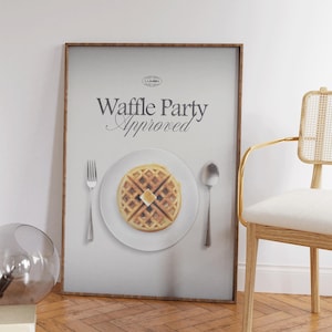 Waffle Party Approved - Severance Poster - Severance Lumon Wall Art - Severance Merch - TV Show Office Decor - Severance Themed Party Gift