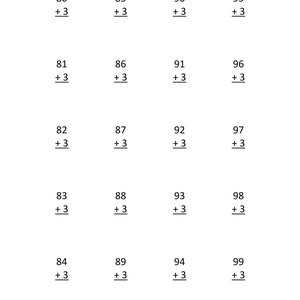 Math Worksheets - Addition
