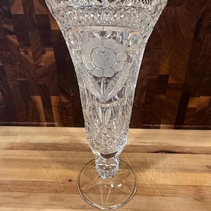 Vintage Anna Hutte Bleikristall Lead Crystal Vase