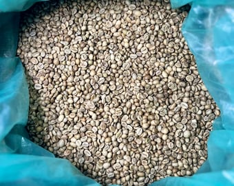 Green Robusta Coffee Beans - Unroasted | Bulk Coffee for Roasting | Fresh High-Caffeine Beans | 5 lbs to 100 lbs Options Available