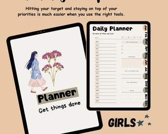 Undated digital planner, adhd digital planner, iPad planner , goodnotes planner, adult adhd planner | Daily , weekly and monthly planner .