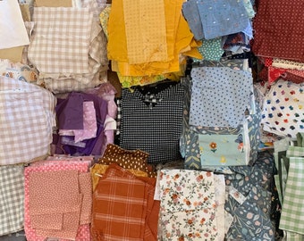 100% Cotton Fabric Scraps by the Pound