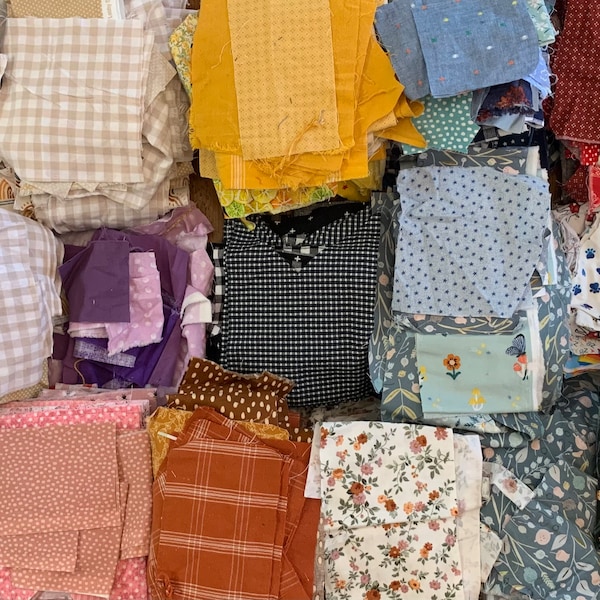 100% Cotton Fabric Scraps by the Pound