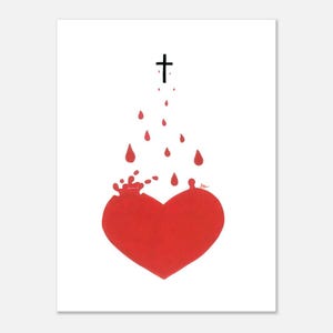 Mutige Christliche Kunst | Glaube Wohnkultur | Alle für Liebe Druck