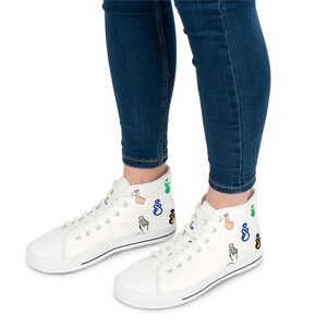 K-Pop Fan Women&#39;s High Top Canvas Sneakers