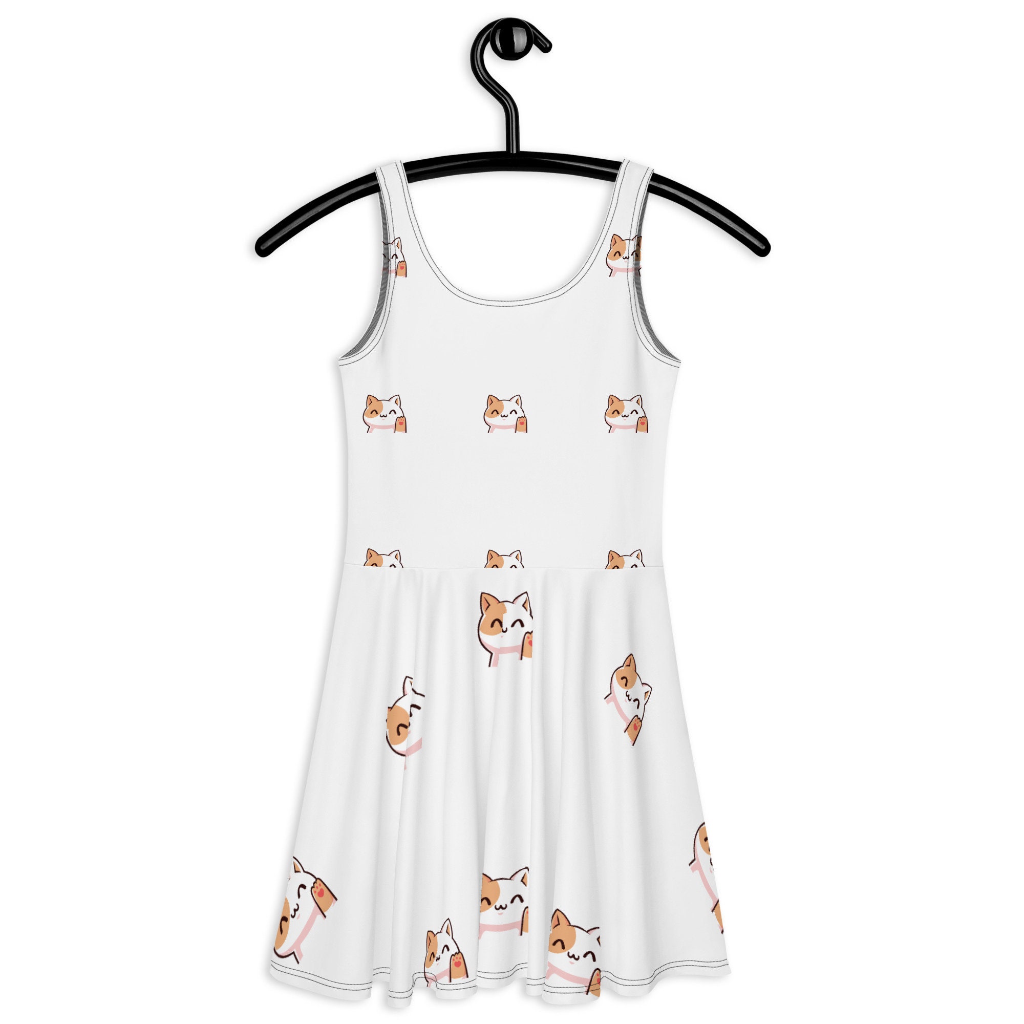 cat skater dress Carousell Hm Skater Dress Cat Print Dress H&m Outlet
