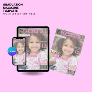 preschool  Graduation Invitation, kindergarten Pre K Graduation Ceremony Invite, kids, your invited to, PRINTABLE EDITABLE TEMPLATE
