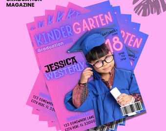 2024 CUSTOM Preschool Graduation Celebration Invitation, PreK Announcement Party Invite, Pre-K Elementary Graduation Flyer