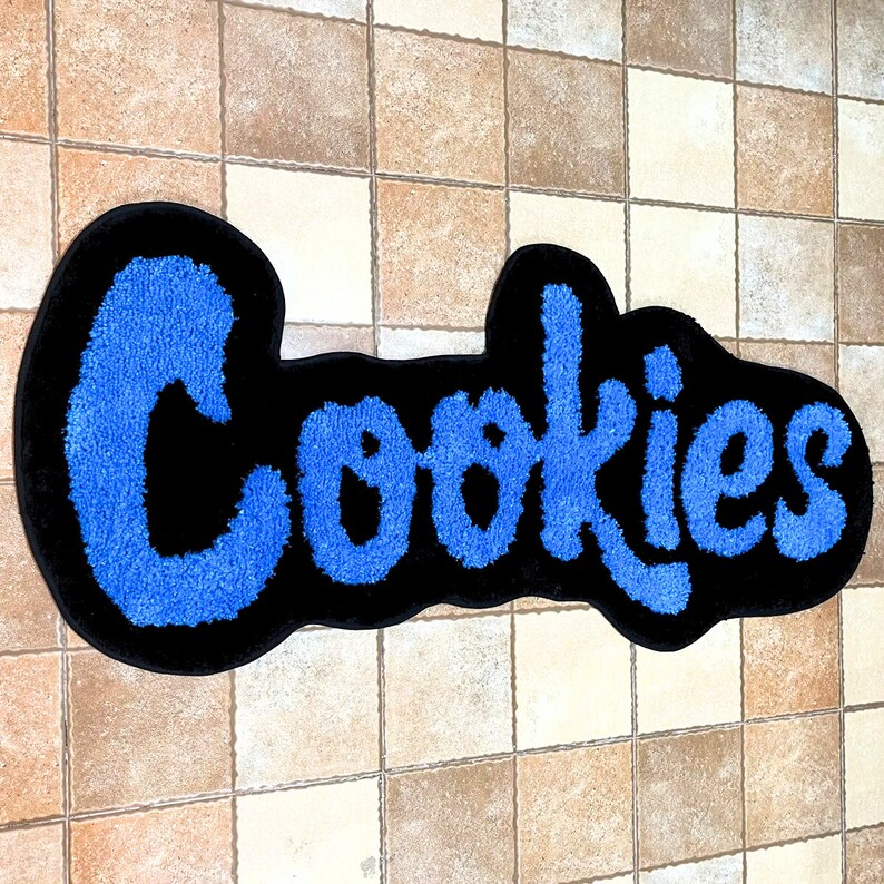 Cookies Rug Blue Cookies GSC Girl Scout Cookies Tufted Rug Etsy