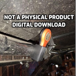 May include: A black fabric mount attached to a cylindrical bar, holding an orange and black remote control. The text NOT A PHYSICAL PRODUCT DIGITAL DOWNLOAD is displayed in white letters against a dark, textured background.