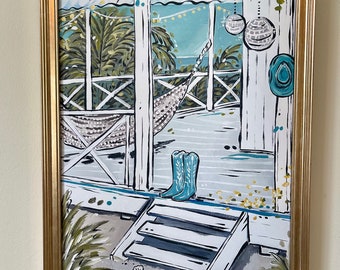Coastal Cowgirl Print