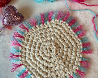 Handmade Fringe Trivet