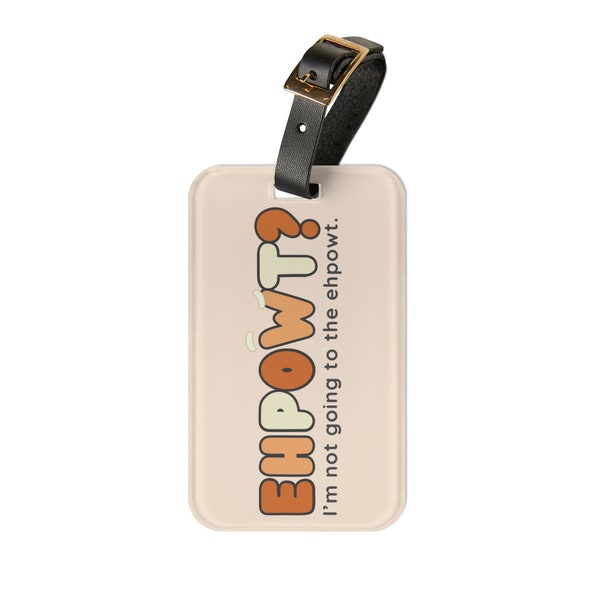 Ehpowt Luggage Tag - Buckle & Information Slit