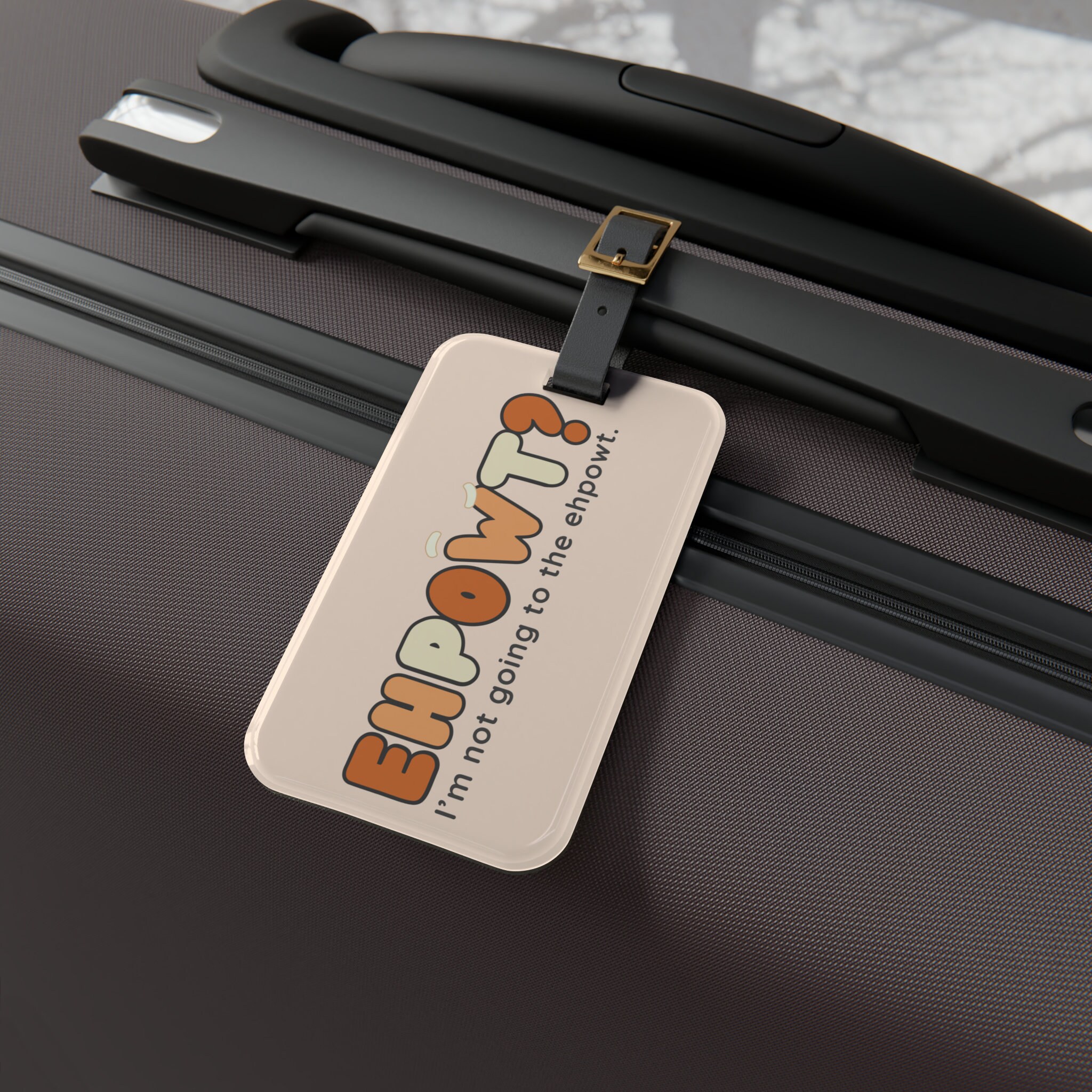 Ehpowt Luggage Tag - Buckle & Information Slit - Etsy