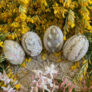 Sofreh Aghd Decorative Eggs for Persian Wedding: 4 Piece Set, Large Sized Eggs