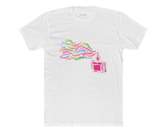 Fragrance Bottle Graphic Tee: Unisex Cotton Crewneck Shirt