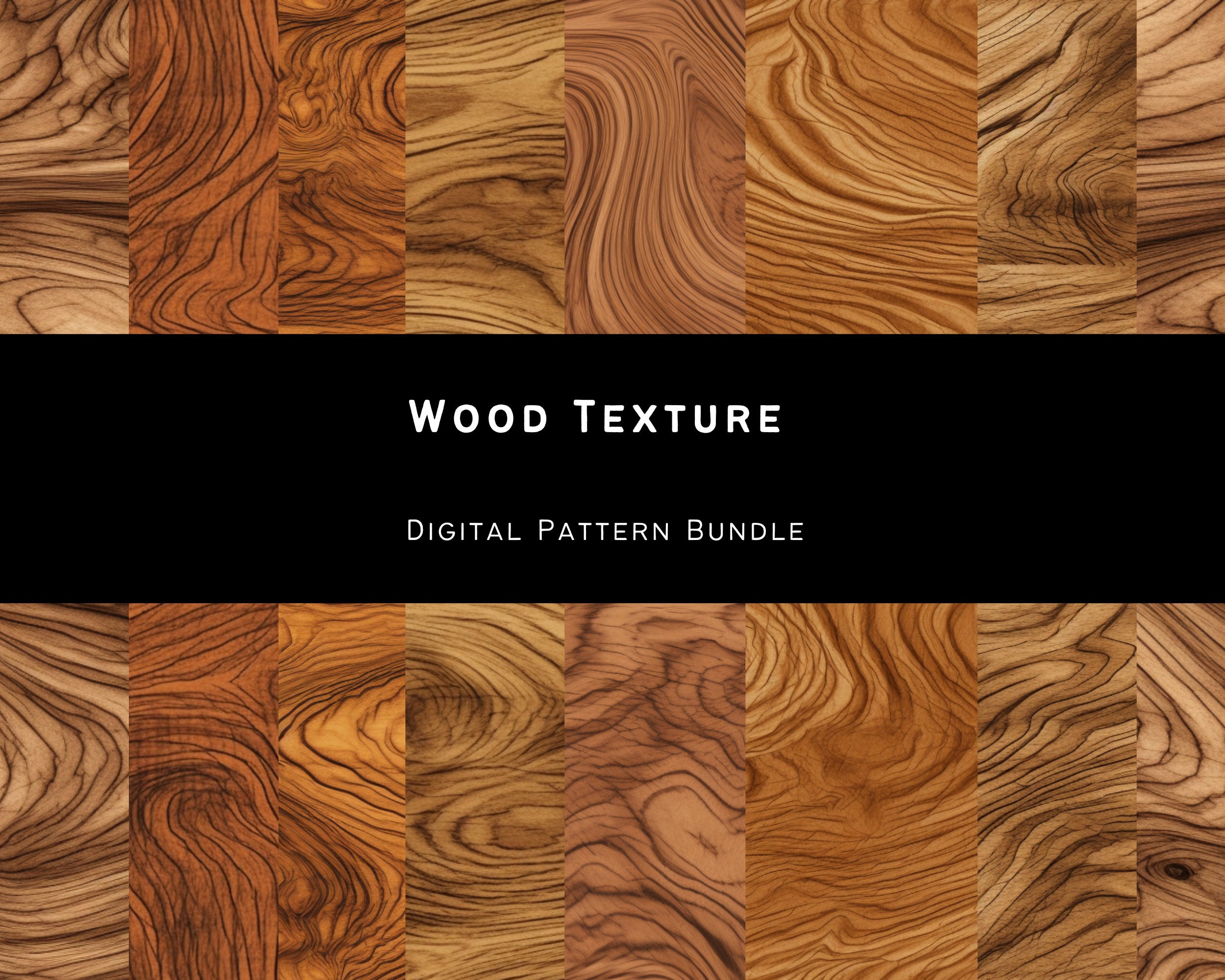 Wood Textures - Natural Wood Digital Pattern, Wood Texture Pack ...
