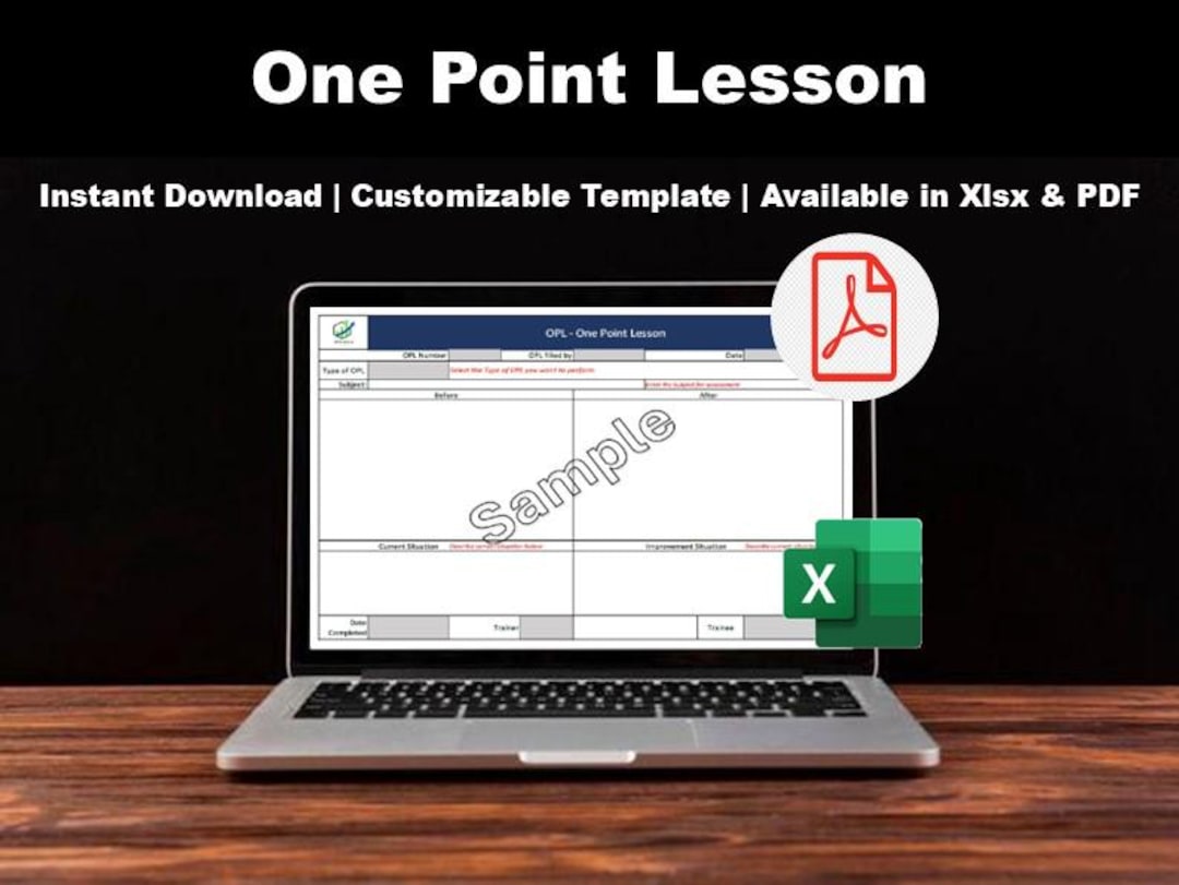 One Point Lesson Tool for Problem Solving, Training Employees ...