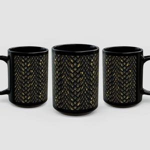 Dragon Scales Pattern Ceramic Mug