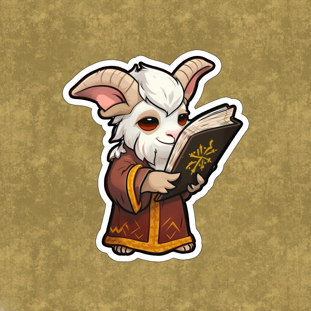 Westwind the Warlock Goat Fantasy Kiss Cut D&D Themed Cute Etsy
