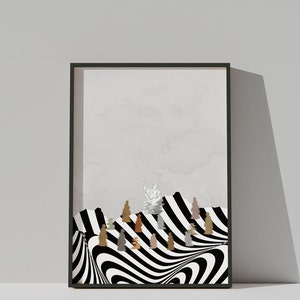 Sermon on the Mount, Matthew 5-7, Christian Modern Art, Christian Minimalistic Art, Wall Art, Digital Print, The Beatitudes