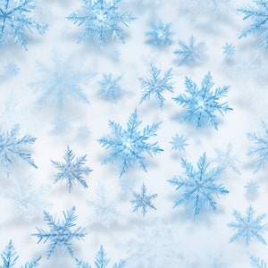 Frosted Snowflakes: Frozen Seamless Tile Art - Perfect for Backgrounds and Graphic Design - Digital Wallpaper Pattern Download