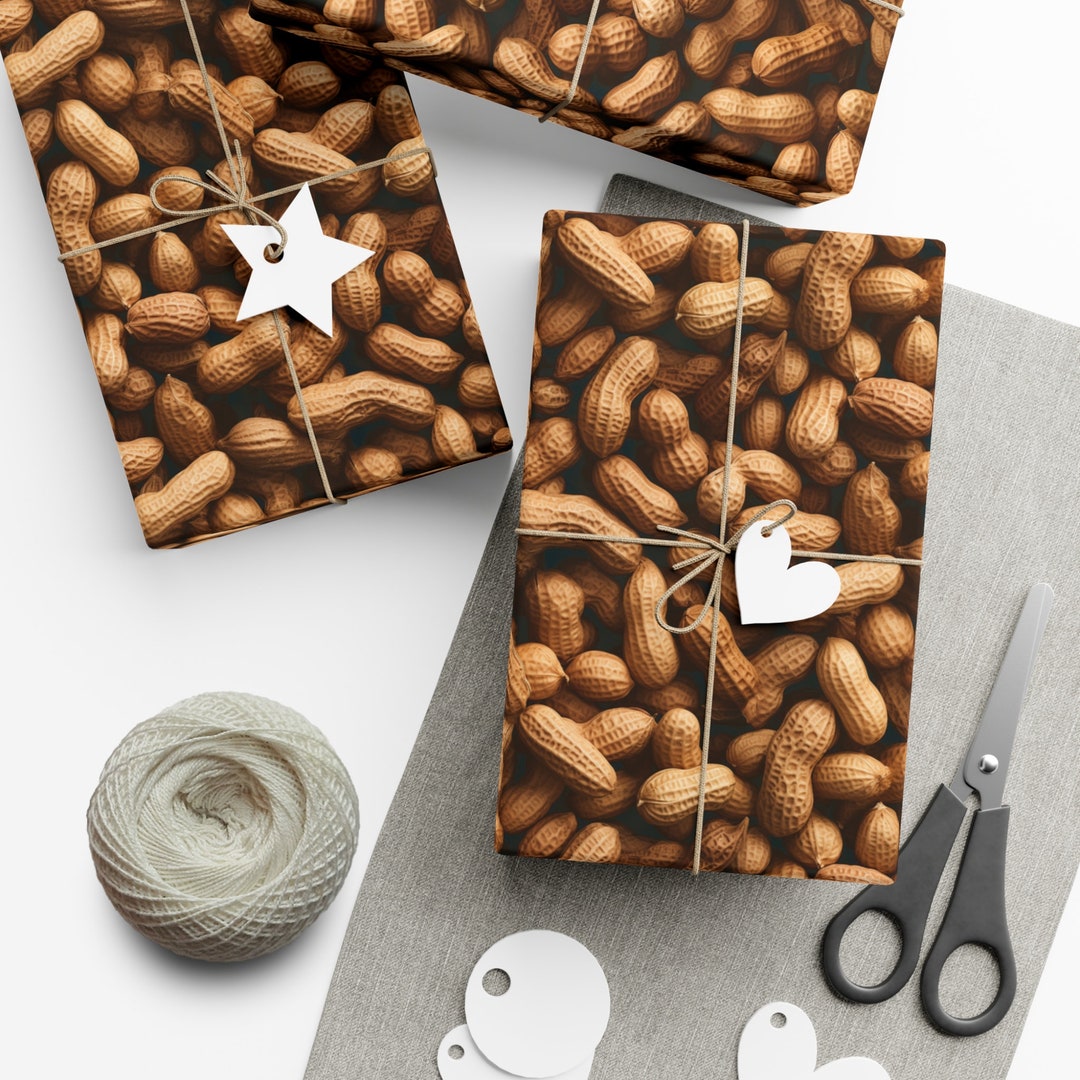 Gift Wrapper Repeating Bar Peanuts: Premium Gift Wrap - Decorative Repeating Pattern, Matte ...