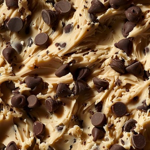 Chocolate Chip Cookie Dough: Stunning Seamless Tile Art - Perfect for Backgrounds and Graphic Design - Digital Wallpaper Pattern Download