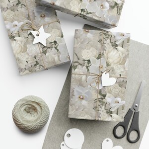 Bridal Bouquet Inspiration: Premium Gift Wrap - Decorative Repeating Pattern, Matte/Satin Finish - High Quality Wrapping Paper wedding petal