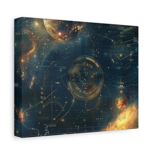 Star Maps v1 Matte Canvas, Stretched, 1.25", 9 sizes