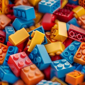 Building Bricks: Colorful Seamless Tile Art - Perfect for Backgrounds and Graphic Design - Digital Wallpaper Pattern Download toy construct