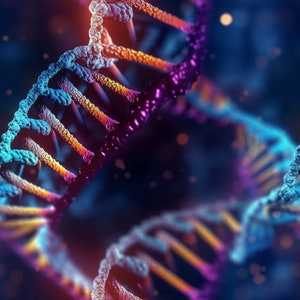 DNA Strand: Stunning Seamless Tile Art - Perfect for Backgrounds and Graphic Design - Digital Wallpaper Pattern Download