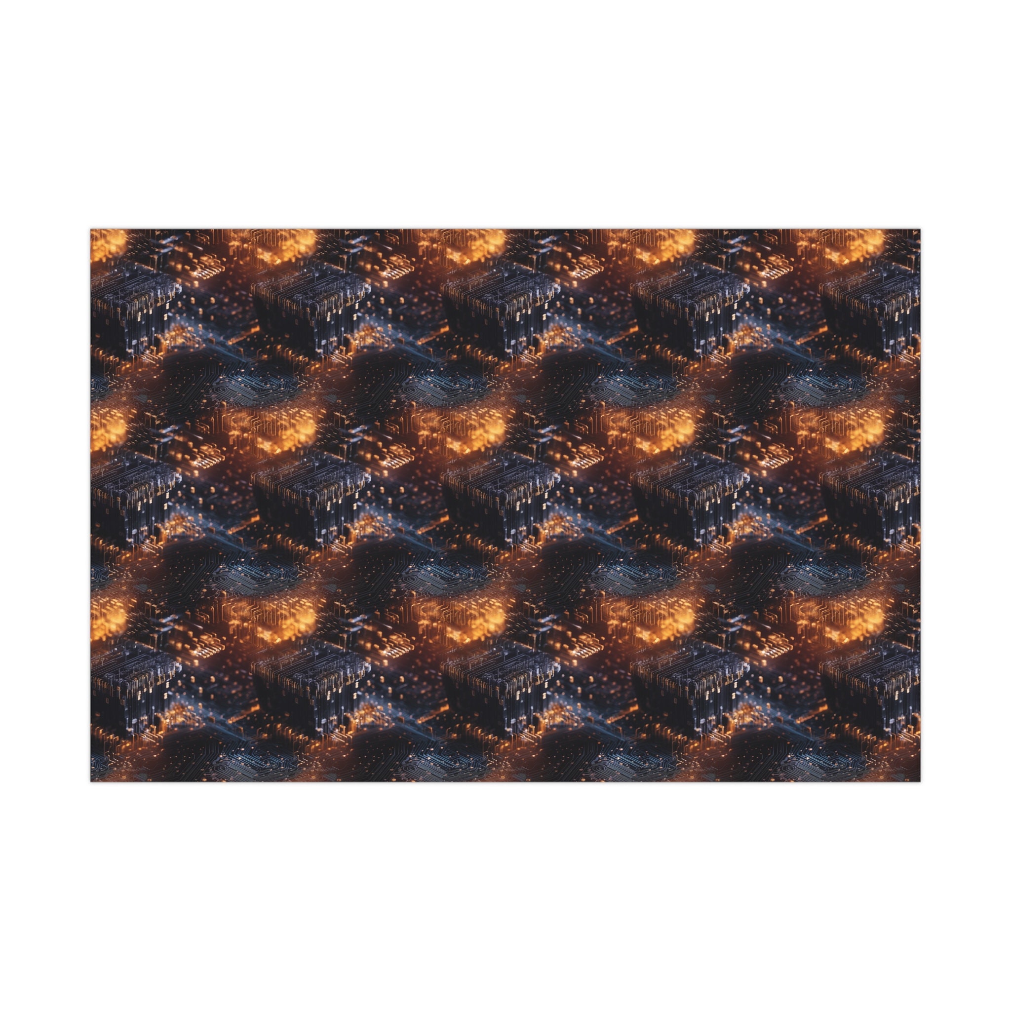 Gift Wrapper Repeating Quantum Computing: Premium Gift Wrap - Decorative Repeating Pattern ...