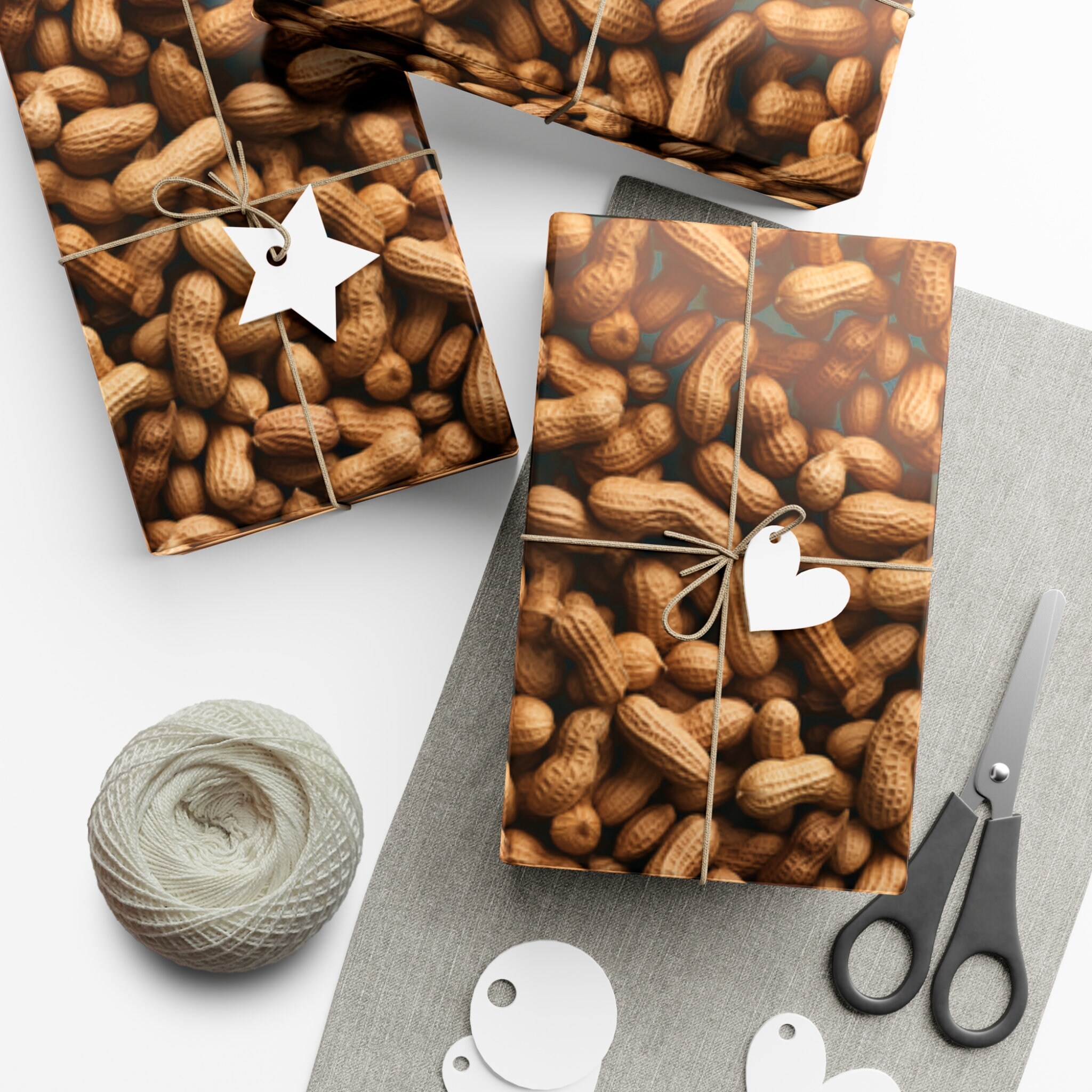 Gift Wrapper Repeating Bar Peanuts: Premium Gift Wrap - Decorative Repeating Pattern, Matte ...