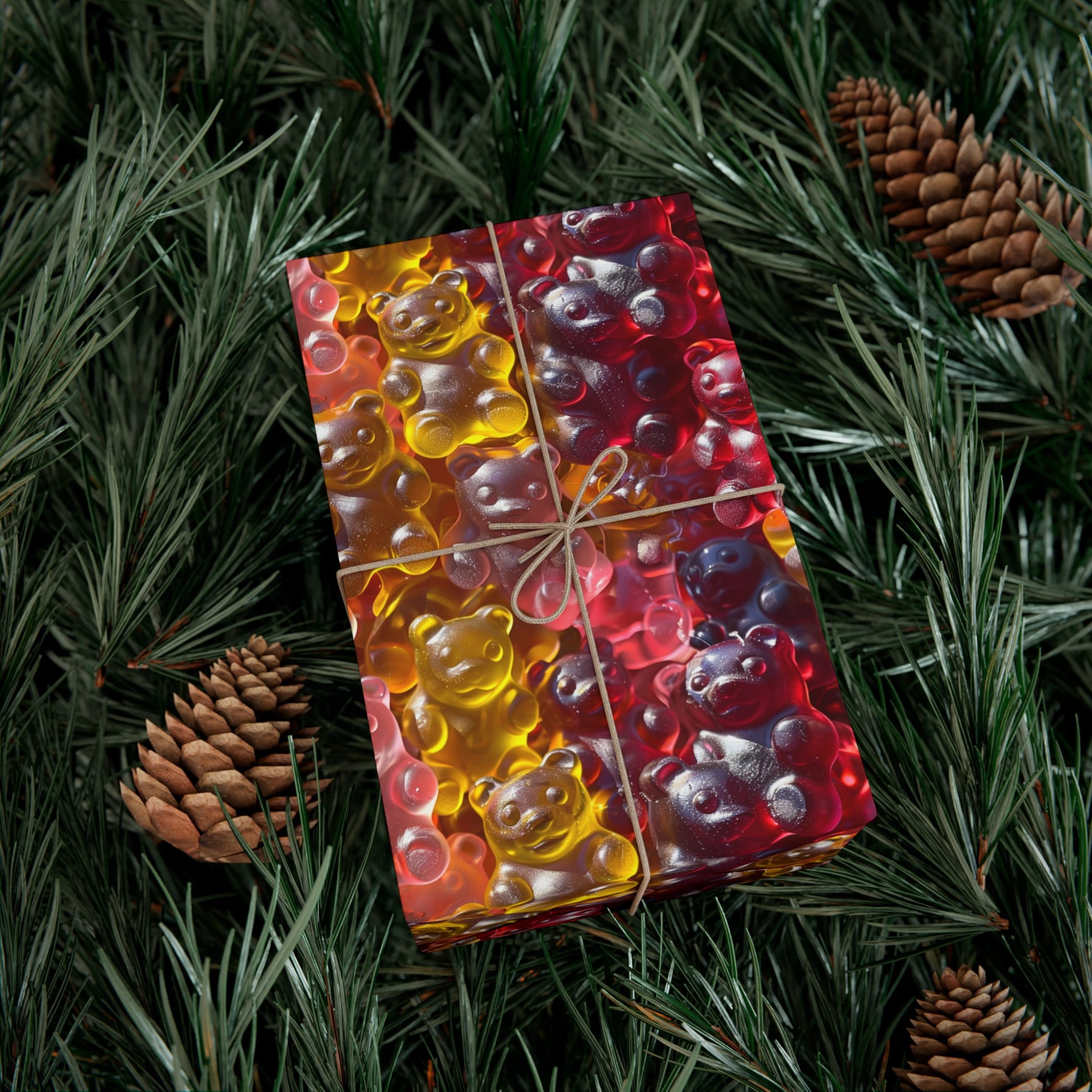 Gift Wrapper Repeating Gummy Pandas: Premium Gift Wrap - Decorative Repeating Pattern, Matte ...