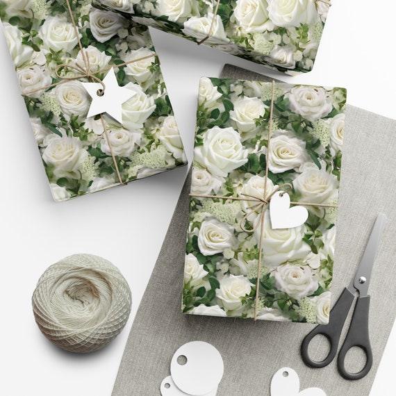Blooming Roses Gift Wrapping Paper Blooming Roses Gift Wrapping Paper