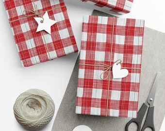 Summer Tablecloth: Premium Gift Wrap - Decorative Repeating Pattern, Matte/Satin Finish - High Quality Wrapping Paper picnic gingham