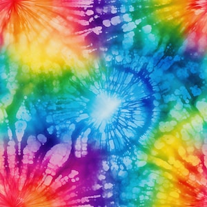 Rainbow Tie-Dye: Stunning Seamless Tile Art - Perfect for Backgrounds and Graphic Design - Digital Wallpaper Pattern Download