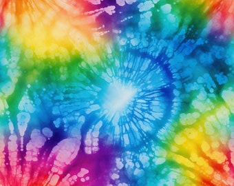 Rainbow Tie-Dye: Stunning Seamless Tile Art - Perfect for Backgrounds and Graphic Design - Digital Wallpaper Pattern Download