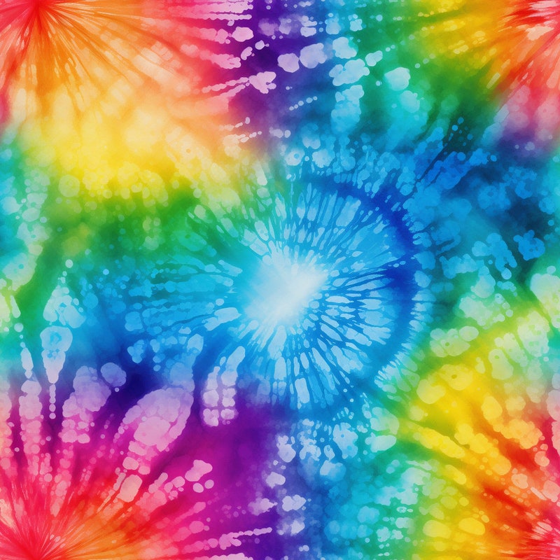 over the rainbow tie dye