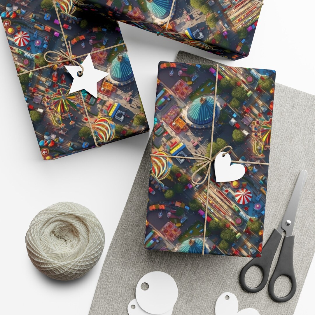 Amusement Adventure: Premium Gift Wrap - Decorative Repeating Pattern ...