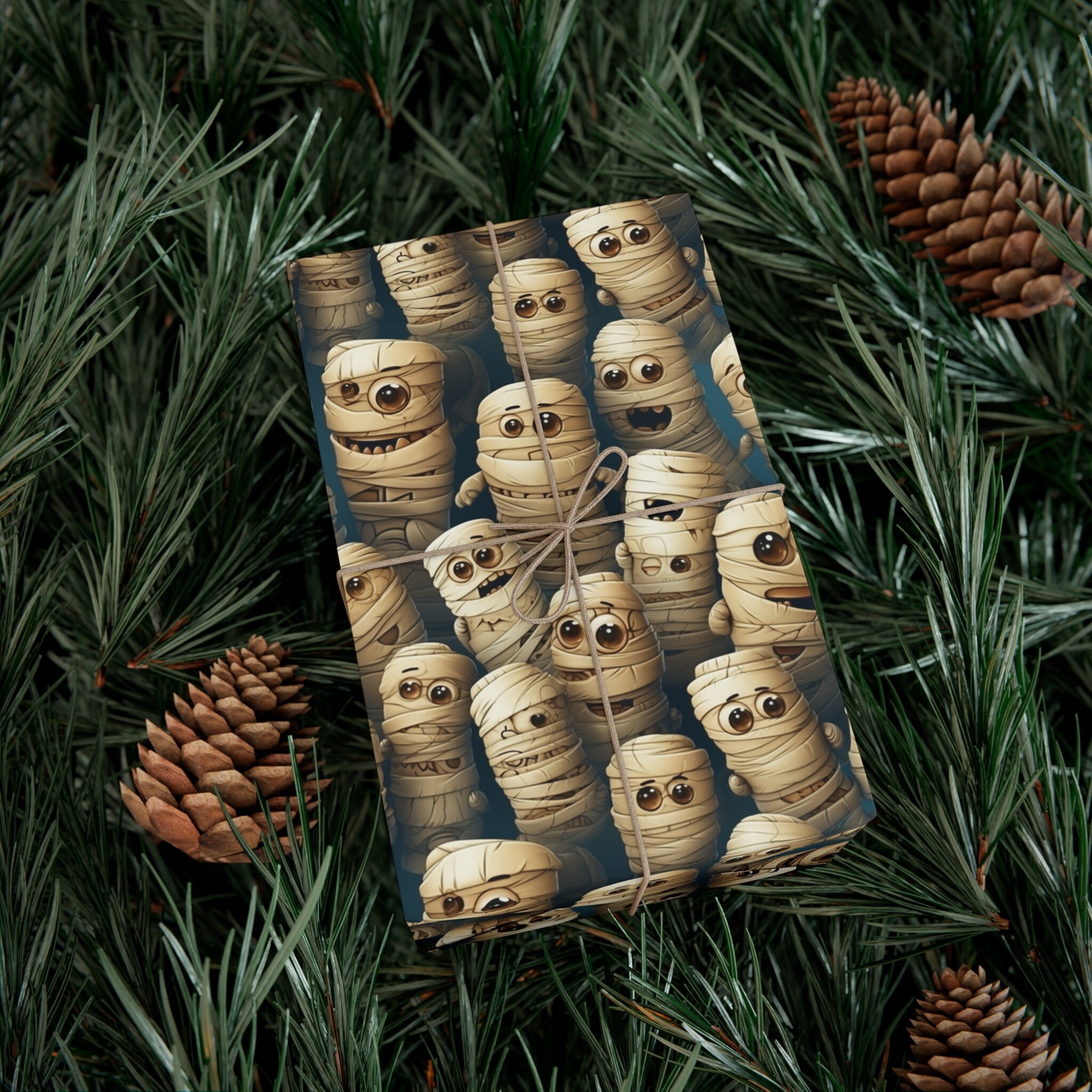 Mummy Minions: Premium Gift Wrap - Decorative Repeating Pattern, Matte ...
