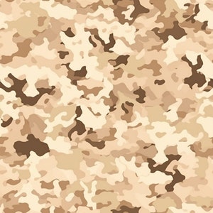 Desert Camo: Distinctive Seamless Tile Art - Perfect for Backgrounds and Graphic Design - Digital Wallpaper Pattern Download