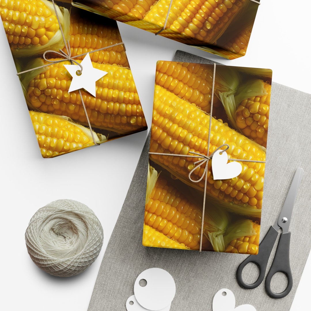 Corn on the Cob: Premium Gift Wrap - Decorative Repeating Pattern ...