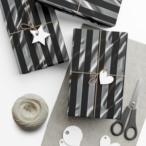Referee Stripes: Premium Gift Wrap - Decorative Repeating Pattern, Matte/Satin Finish - High Quality Wrapping Paper sports official rules